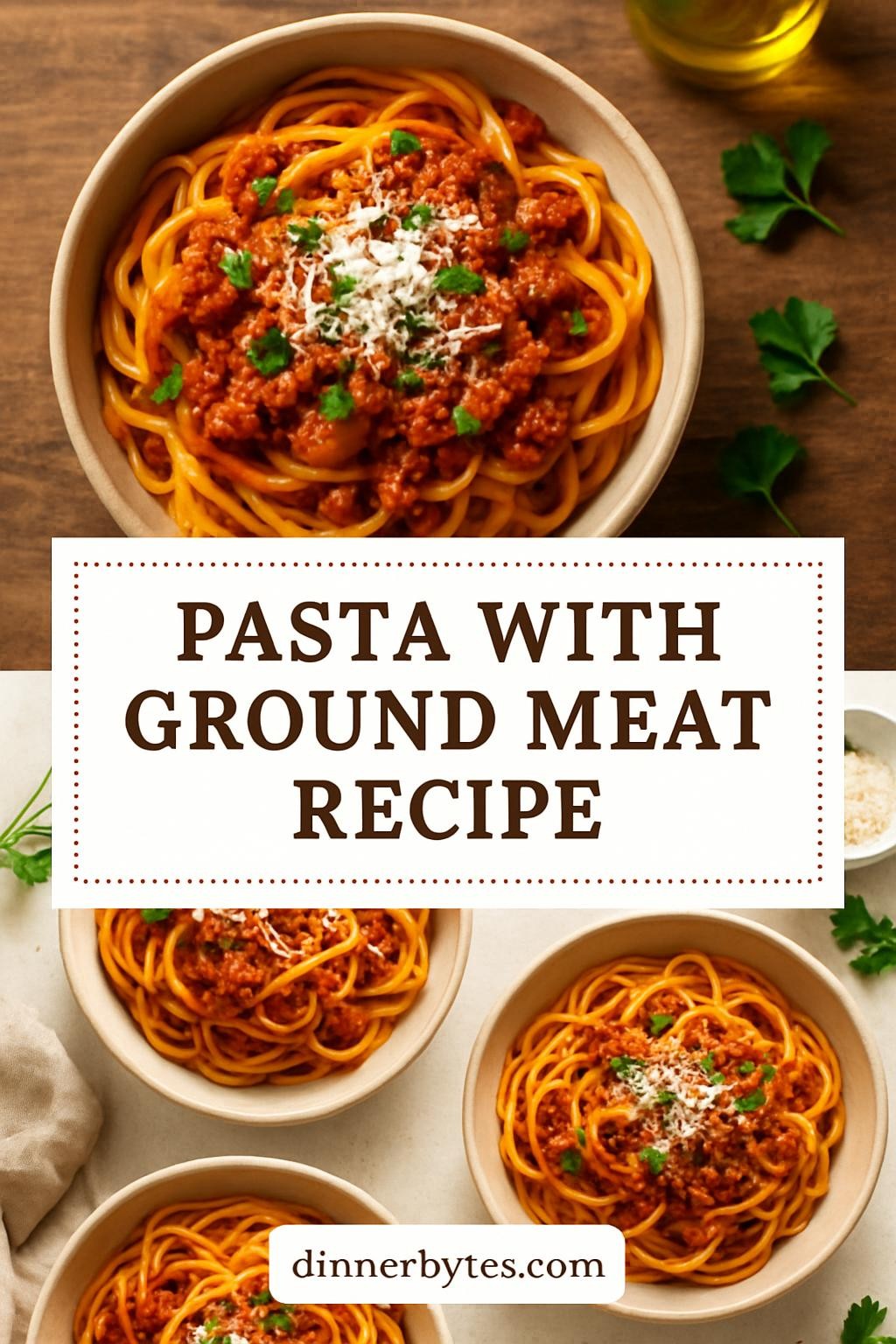 pasta with ground meat recipe