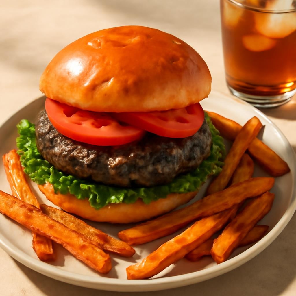 Air Fryer Hamburgers