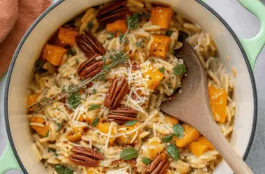 easy Butternut Squash Orzo