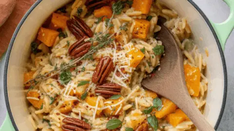 easy Butternut Squash Orzo