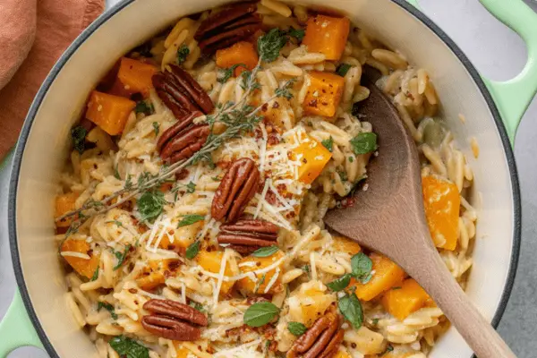 easy Butternut Squash Orzo