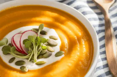 easy Butternut Squash and Sweet Potato Soup