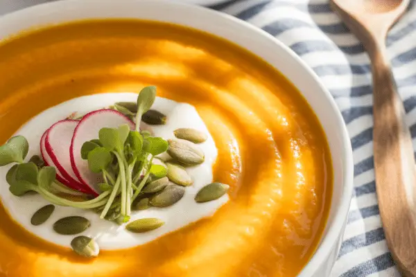 easy Butternut Squash and Sweet Potato Soup