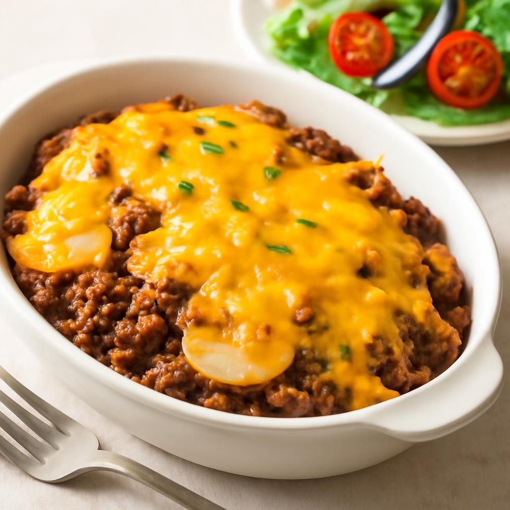 Cheesy Ground Beef and Potatoes