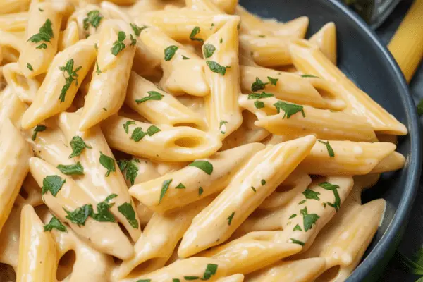 easy Creamy Garlic Chicken Pasta