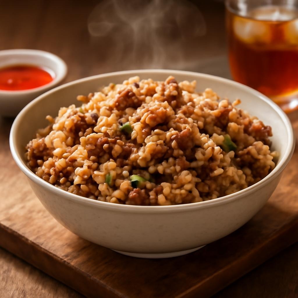 Dirty Rice with Ground Beef recipe
