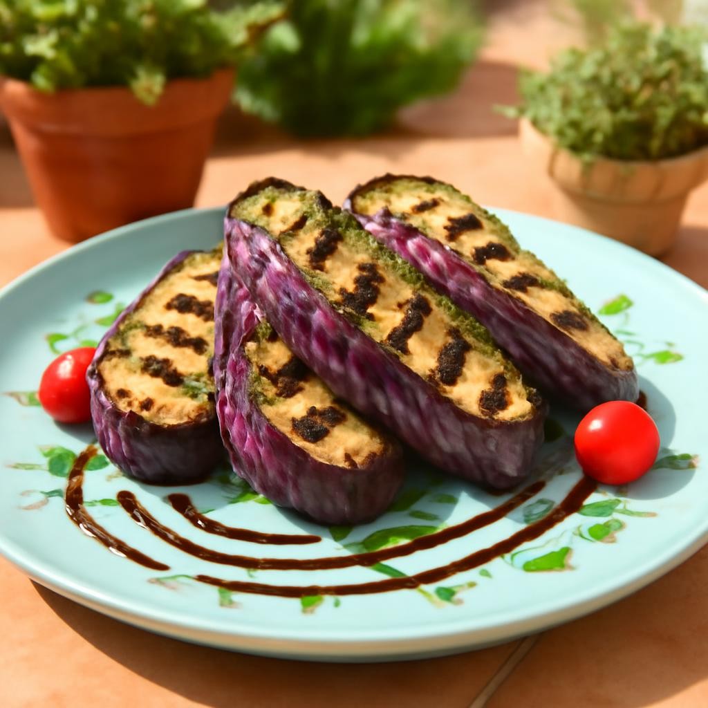 Grilled Graffiti Eggplant