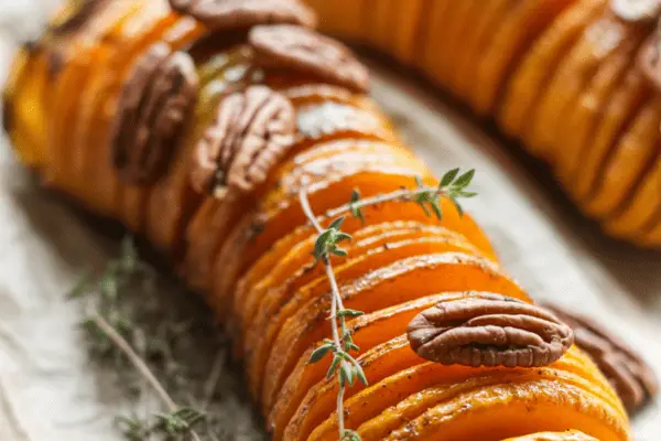 easy Hasselback Butternut Squash