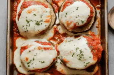 easy Healthy Eggplant Parmesan