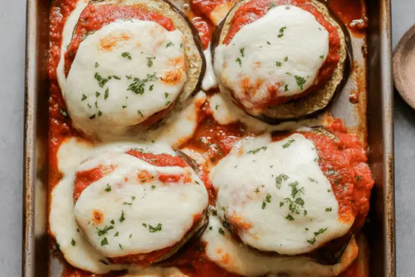easy Healthy Eggplant Parmesan