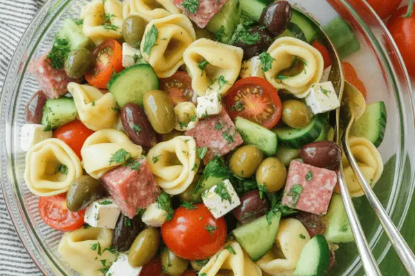 easy Italian Tortellini Pasta Salad