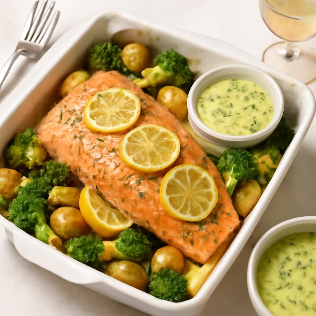 Lemon Dill Baked Salmon