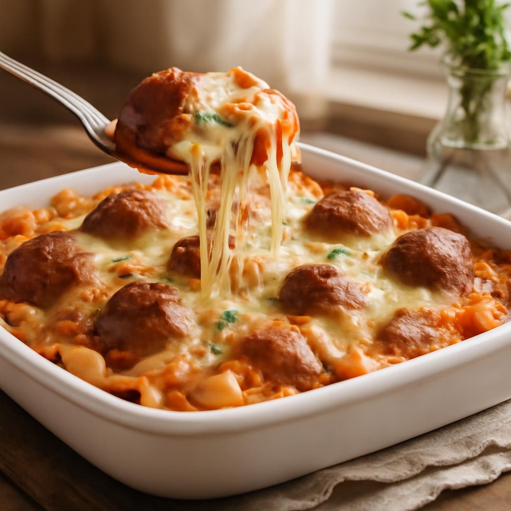 Meatball Pasta Bake