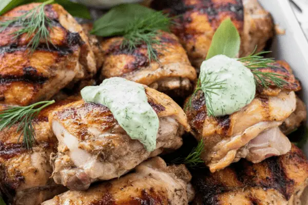 easy Mediterranean Grilled Chicken Thighs