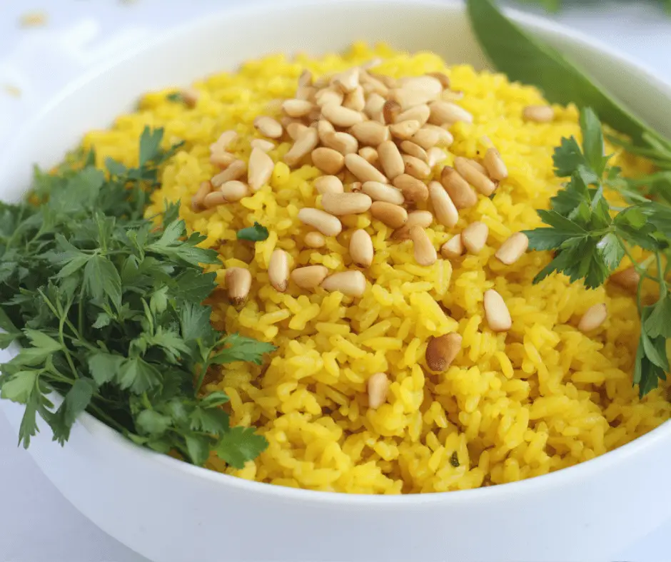 easy Mediterranean Yellow Rice
