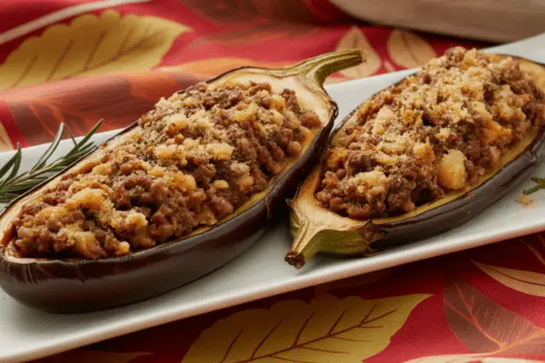 easy Shrimp Stuffed Eggplant