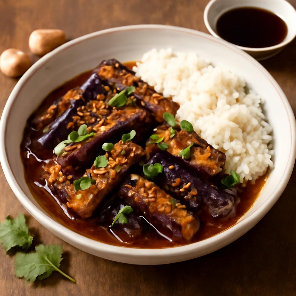 Spicy Garlic Eggplant