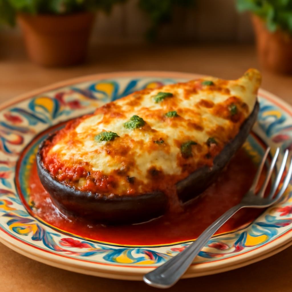 Stuffed Eggplant Parmesan