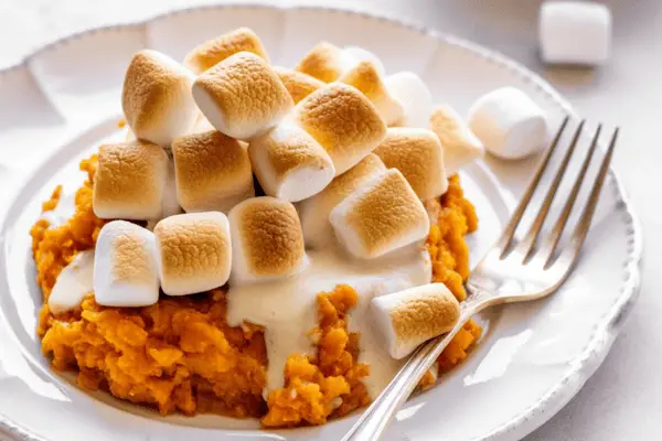 easy Sweet Potato Casserole with Marshmallows