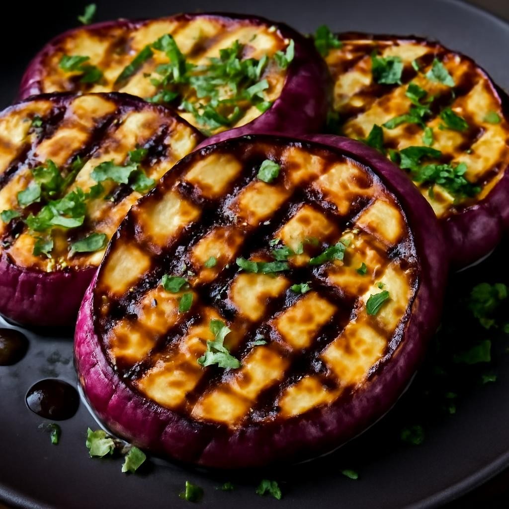 Grilled Graffiti Eggplant