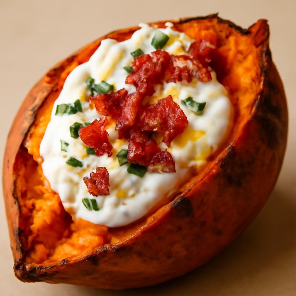 Loaded Baked Sweet Potatoes