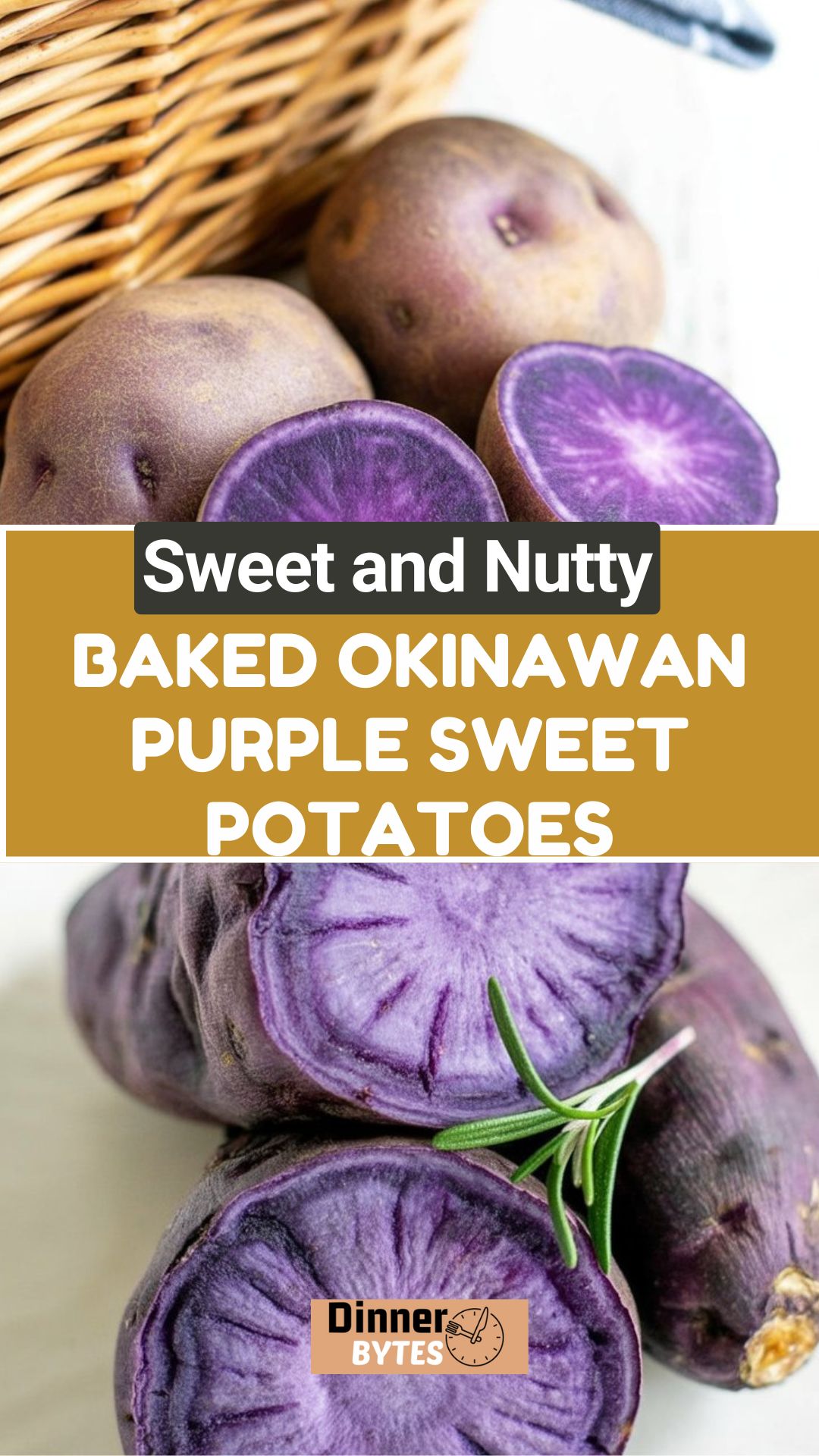 Baked Okinawan Purple Sweet Potatoes