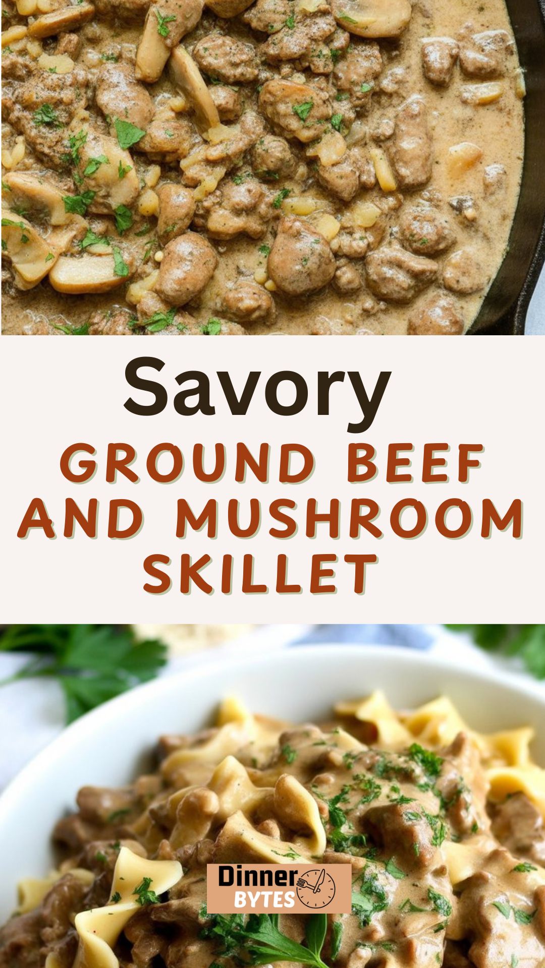 Ground Beef and Mushroom Skillet