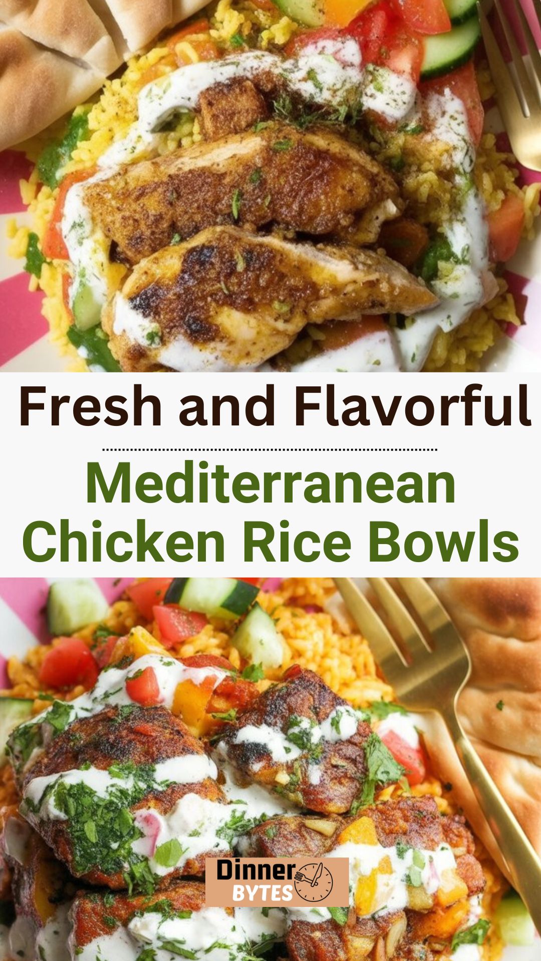 Mediterranean Chicken Rice Bowls