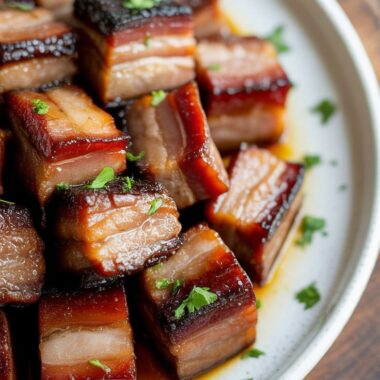 Air Fryer Pork Belly Bites