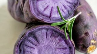 Baked Okinawan Purple Sweet Potatoes