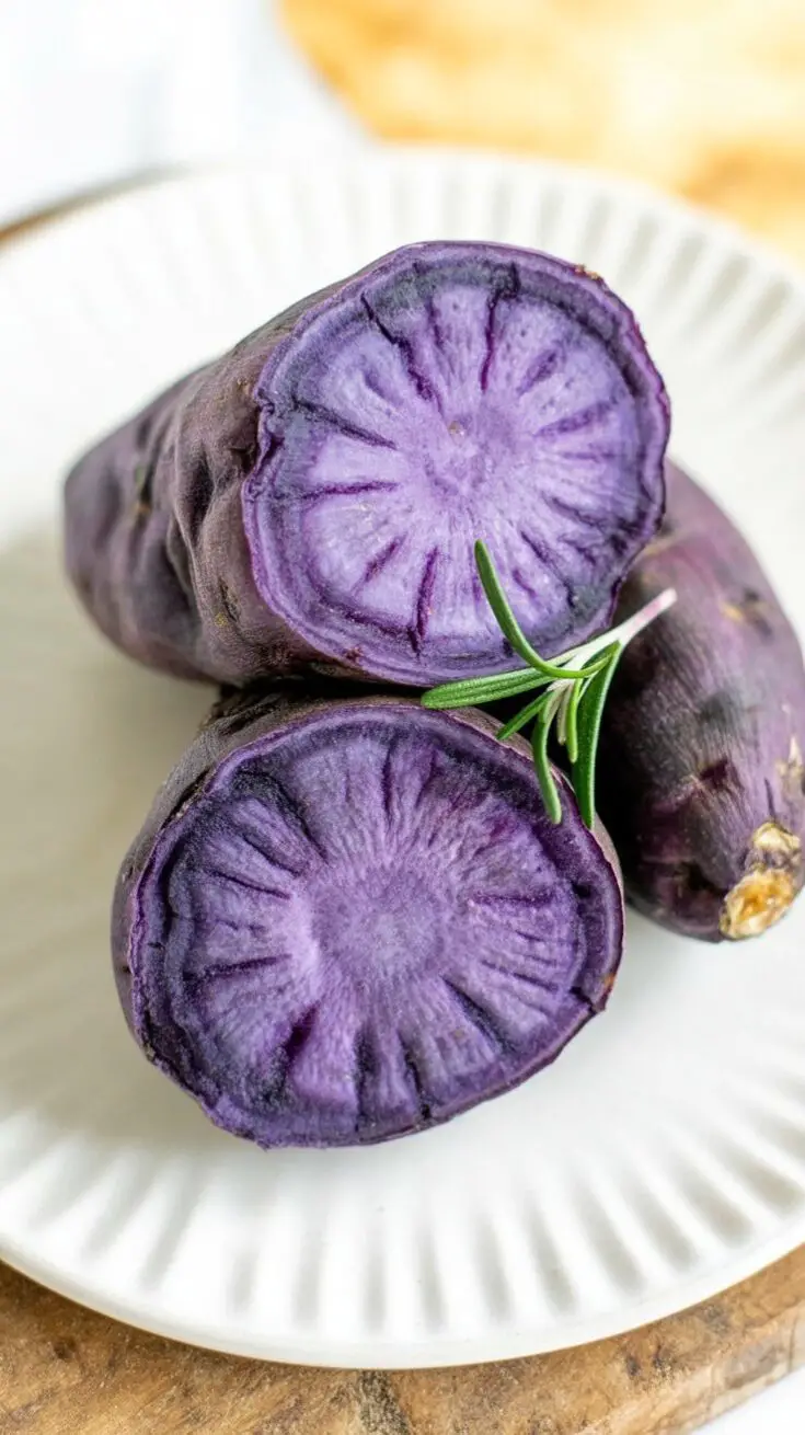 Baked Okinawan Purple Sweet Potatoes