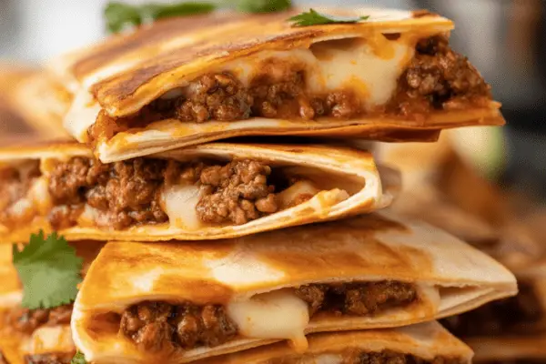 best Cheesy Ground Beef Quesadillas