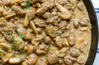 Ground Beef and Mushroom Skillet