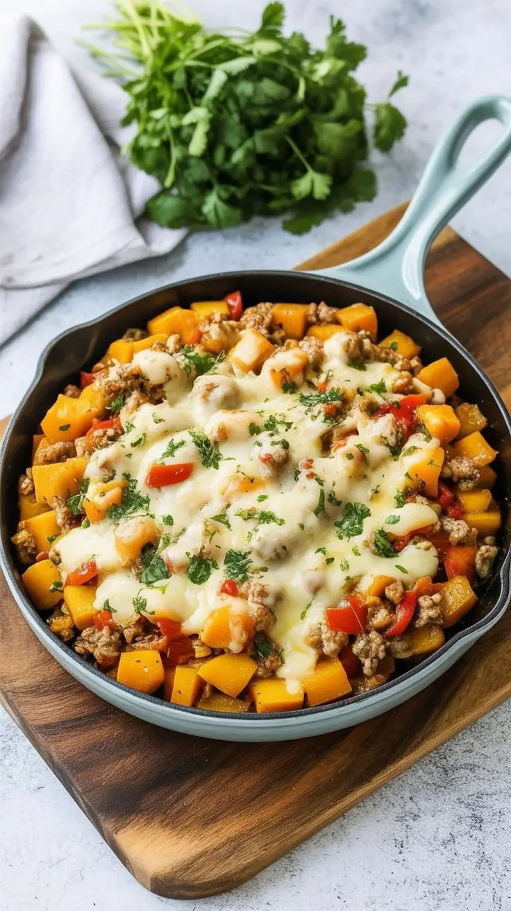 Ground Turkey and Butternut Squash
