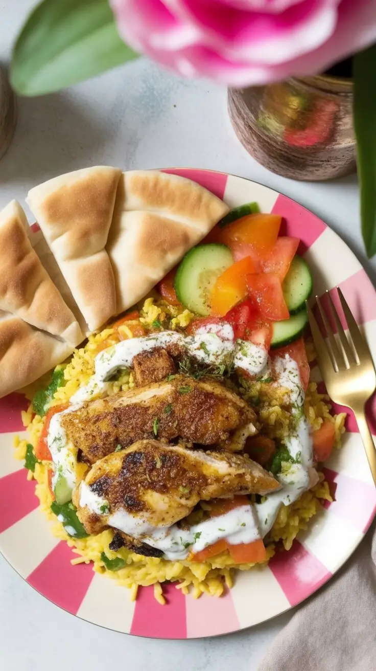 Mediterranean Chicken Rice Bowls