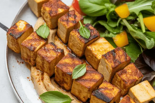 best Mediterranean Grilled Tofu