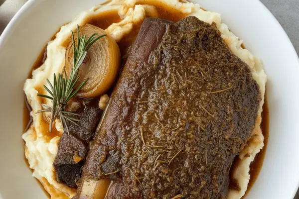 best Slow Cooker Garlic Herb Beef Shanks