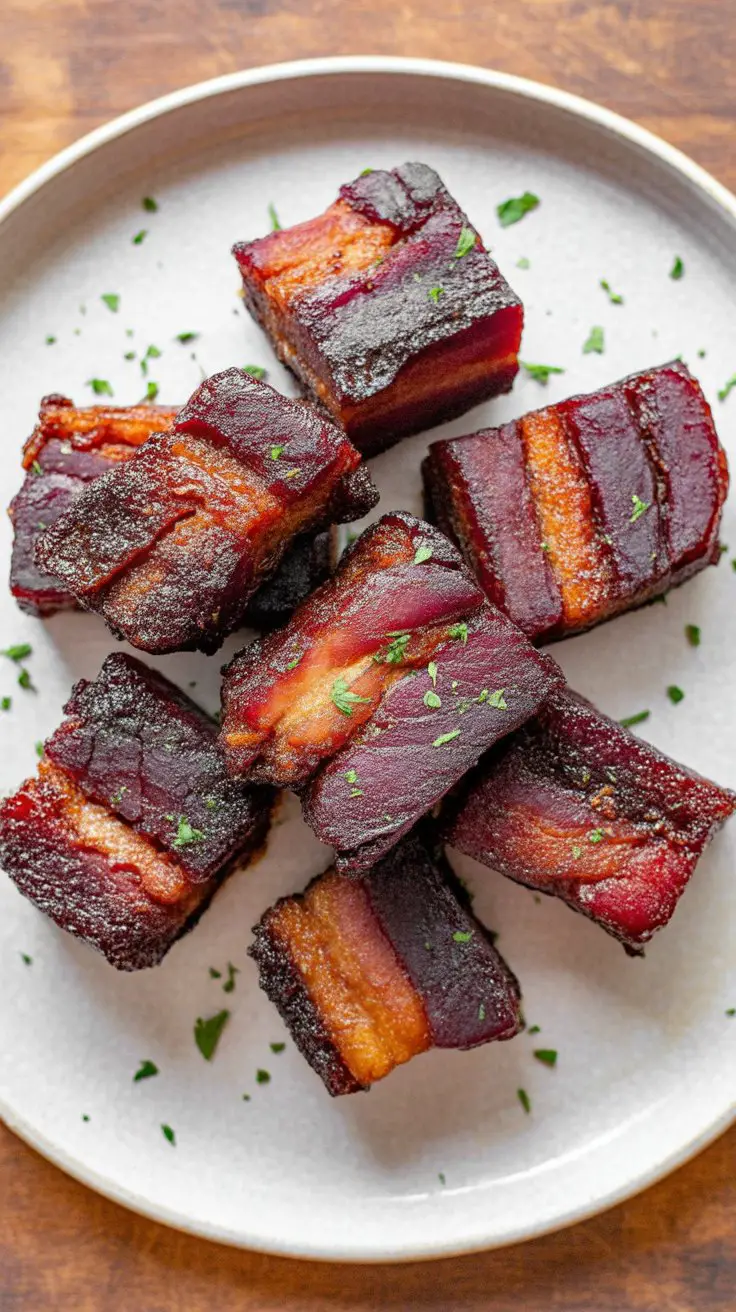 Air Fryer Pork Belly Bites