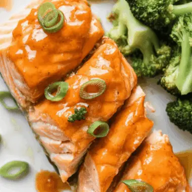 easy Bourbon Glazed Salmon