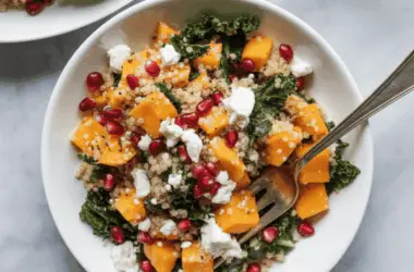 easy Butternut Squash Quinoa Salad