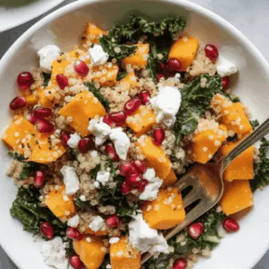 easy Butternut Squash Quinoa Salad