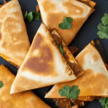 easy Cheesy Ground Beef Quesadillas