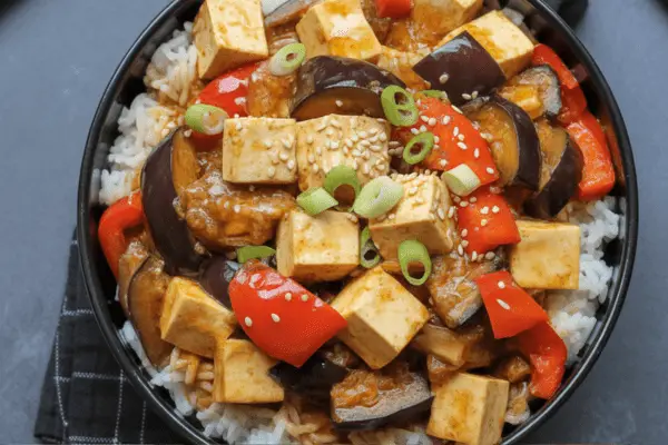 easy Eggplant Tofu Stir Fry