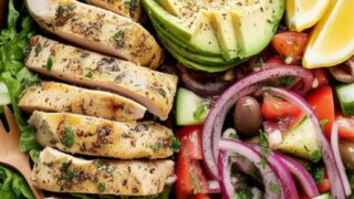 Lemon Herb Mediterranean Chicken Salad