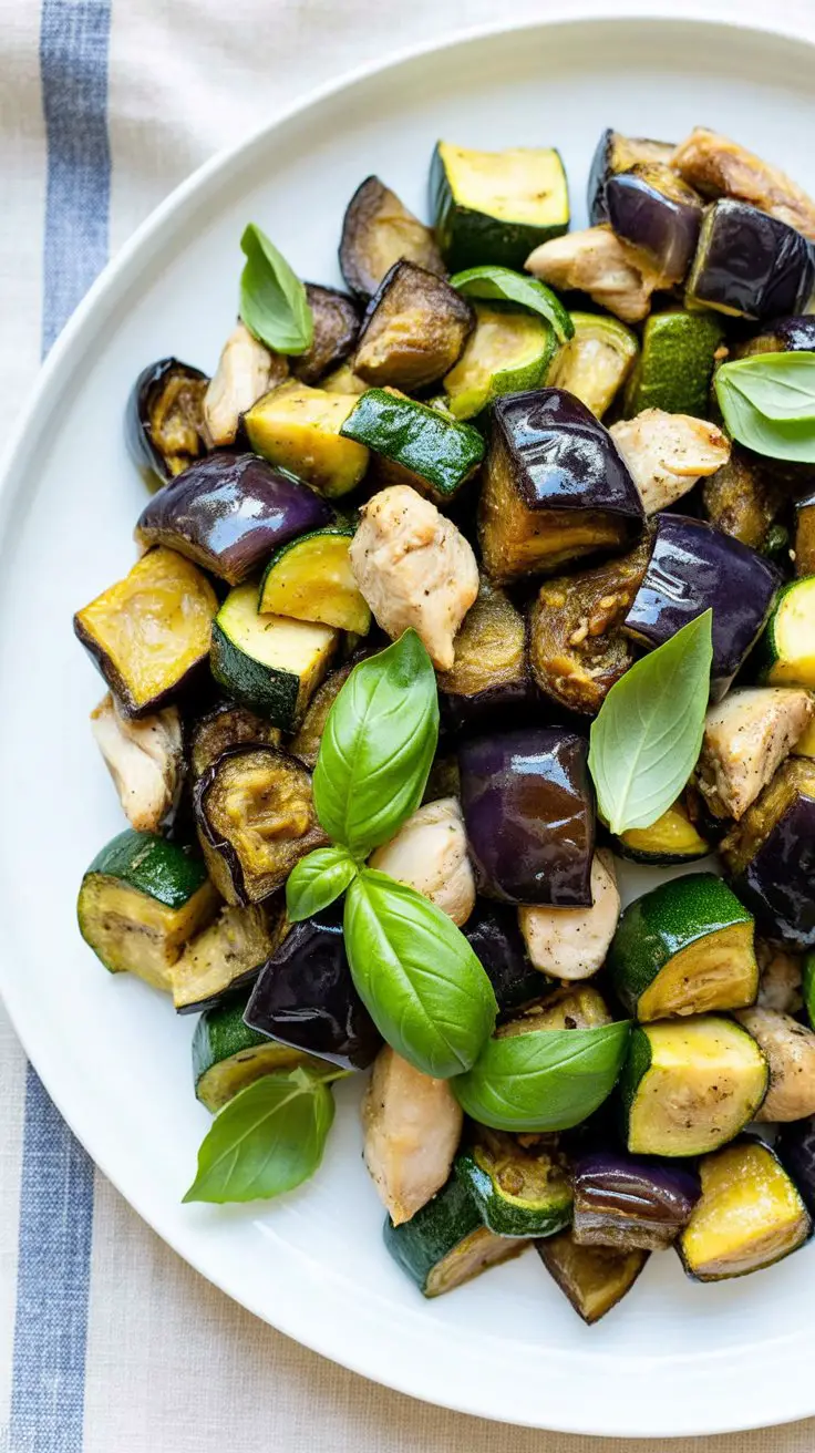 Roasted Eggplant and Zucchini