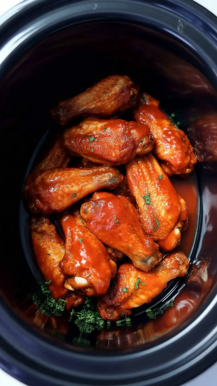 Slow Cooker Buffalo Wings