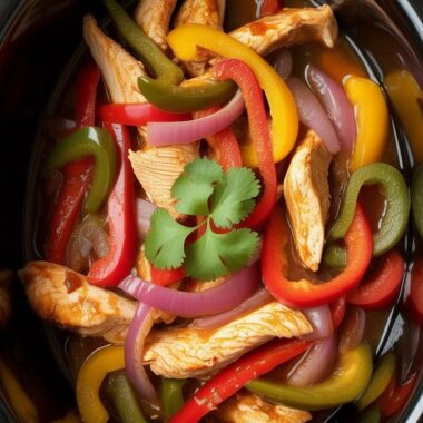 Slow Cooker Chicken Fajitas