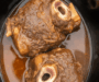 Slow Cooker Garlic Herb Beef Shanks