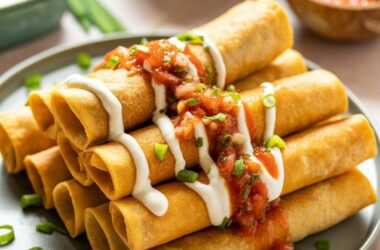 Air Fryer Chicken Taquitos easy