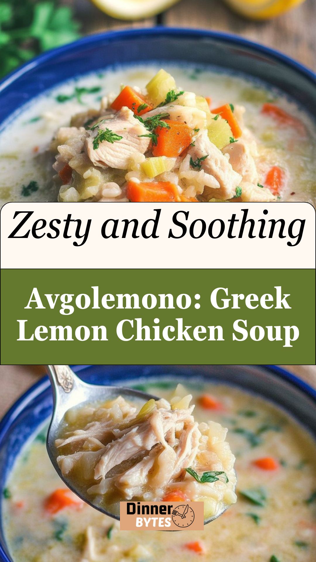 Avgolemono: Greek Lemon Chicken Soup